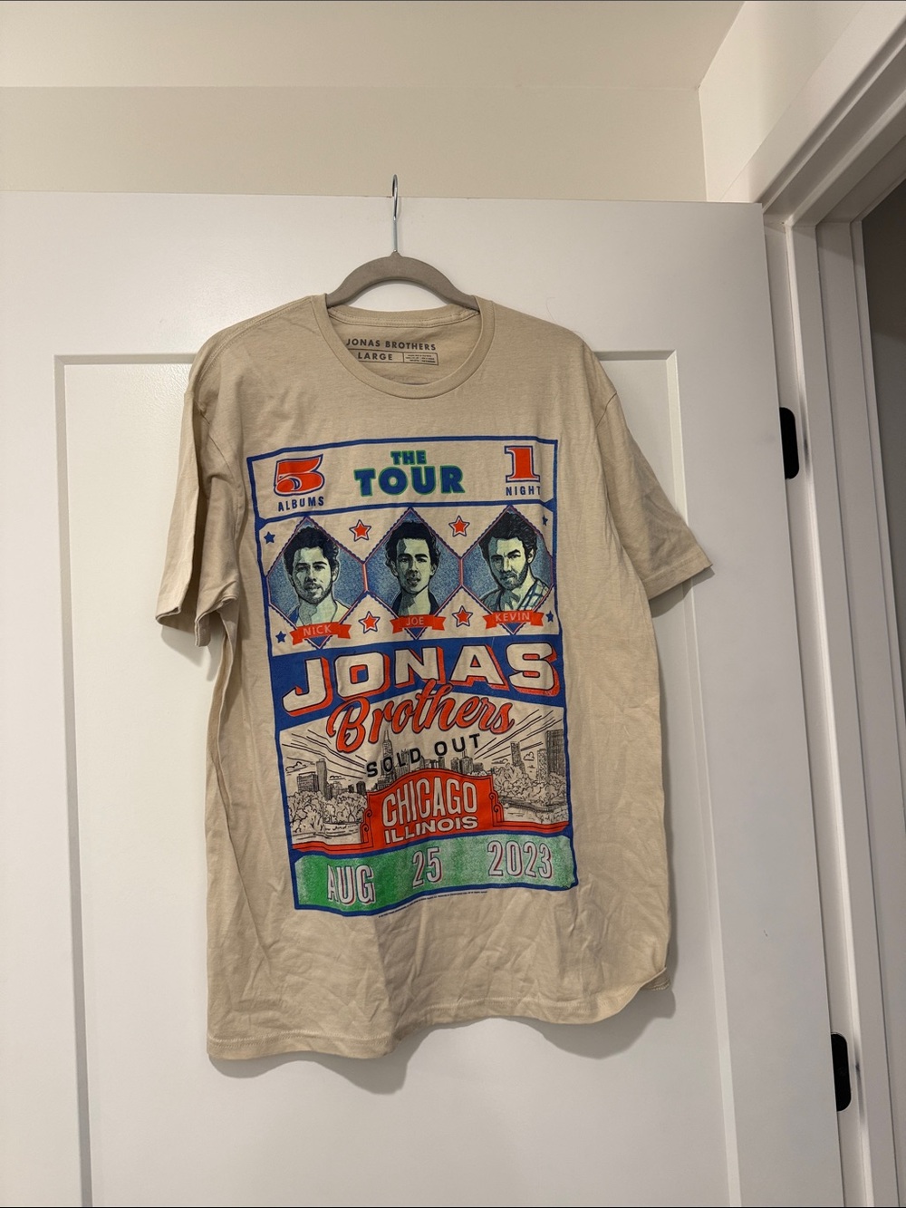 Beige Tour Graphic T-Shirt